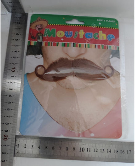 Mustăți / Barbă pentru Carnaval în Culoare Maro