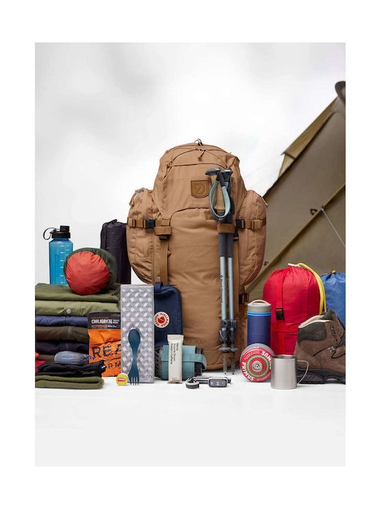 Fjallraven Kajka Ορειβατικό Σακίδιο 55lt Αδιάβροχο Μαύρο Trekking