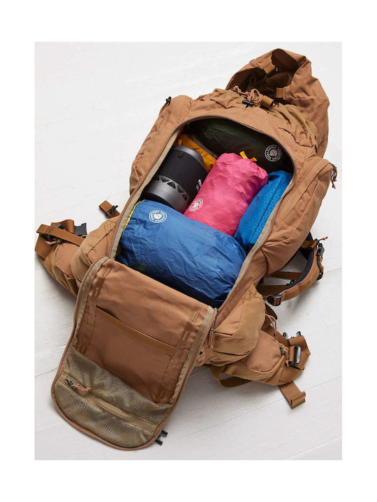 Fjallraven Kajka Ορειβατικό Σακίδιο 55lt Αδιάβροχο Μαύρο Trekking