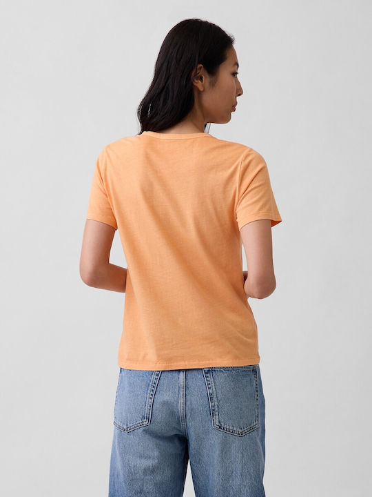 Women's Cotton Crop Top Tangerine Orange