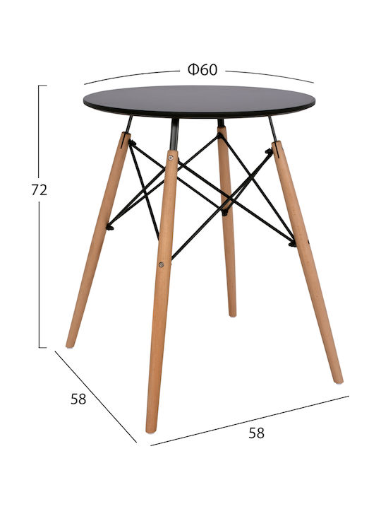 Τραπέζι Κουζίνας Twist με 2 Καρέκλες 60x60εκ.