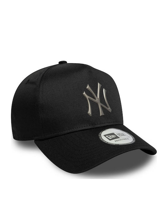 New York Yankees Mlb Men's Jockey with Flat Visor Black