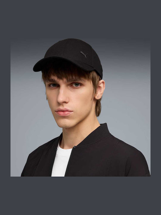 Puma Essentials Elevated Metal Cat Baseball Cap 027154-01 Μαύρο