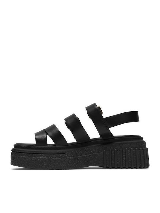 Evamar Strap Damenplattformen Schwarz