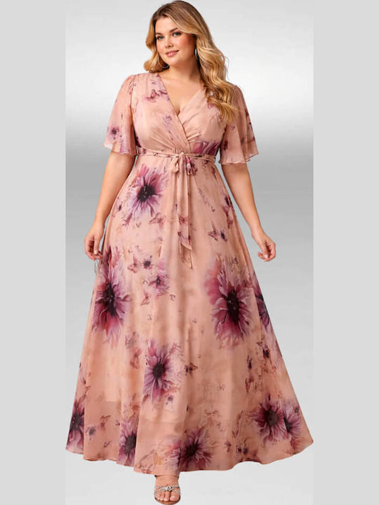 Summer Maxi Dress for Wedding / Christening Beige
