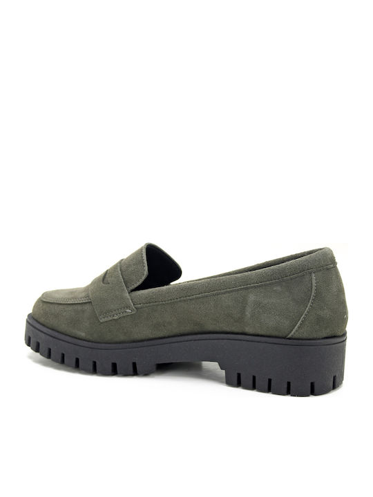 Γυναικεία Loafers σε Πράσινο Χρώμα
