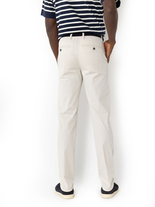 Herrenhosen Chino Elastisch in Regulärer Passform in Creme