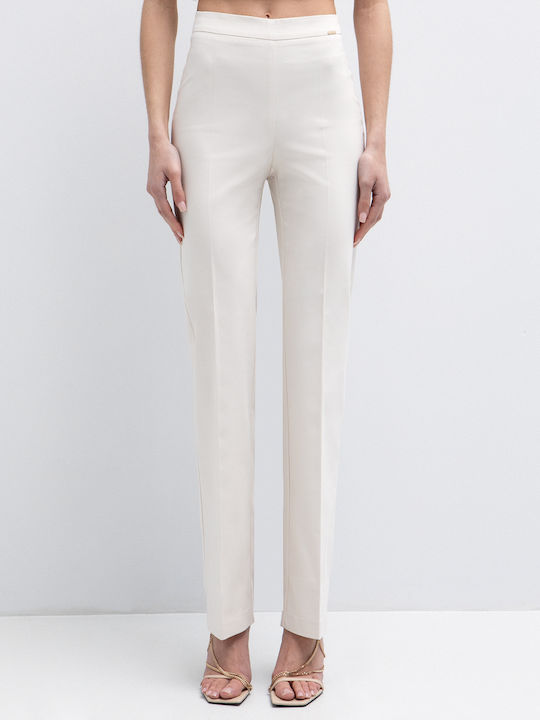 Damen Stoffhose Beige