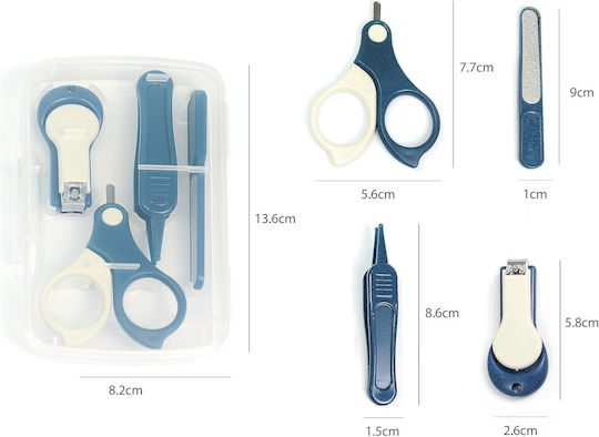 Alista Home Set Îngrijire Unghii Bebe Transparent 4 Bucăți