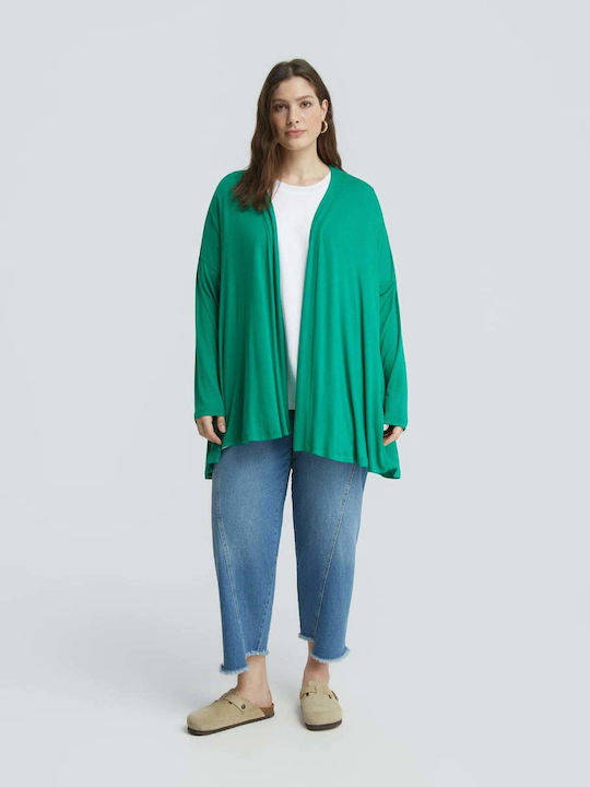 Long Women's Cardigan In Green Colour 0039.4519.NETTO-green