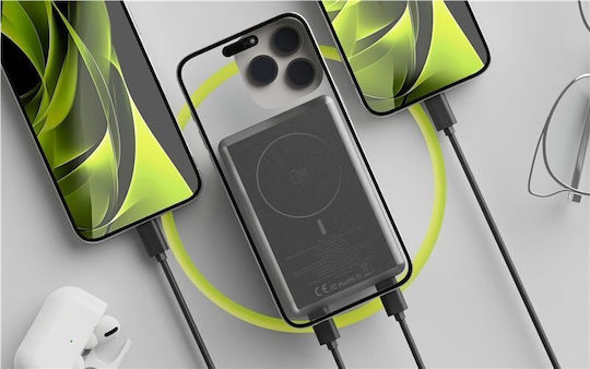 Mobile Origin PB14 MagSafe Power Bank 20000mAh 30W με 2 Θύρες USB-C Power Delivery Γκρι
