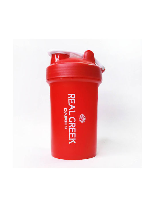 Real Greek Dairies Agitator De Proteine 500ml Din Plastic Roșu