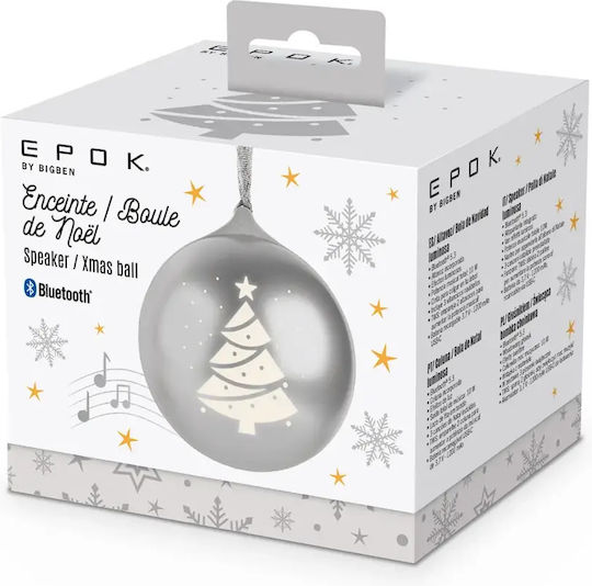 Bigben Interactive Christmas Bauble Bluetooth Lautsprecher 3W Silber