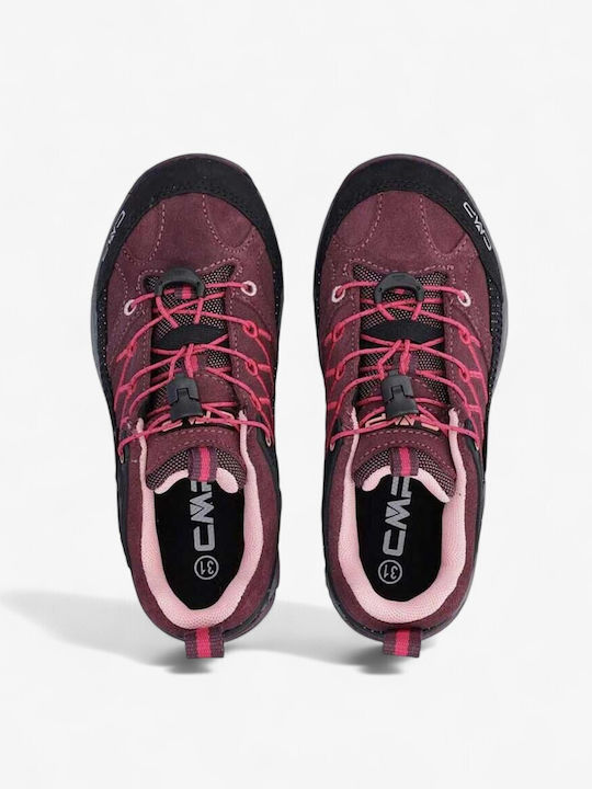 Kids Hiking Shoes Waterproof Burgundy