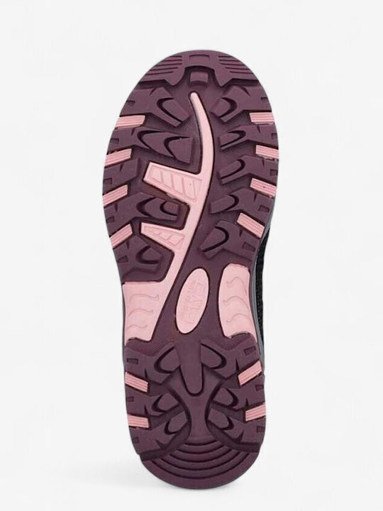 Kids Hiking Shoes Waterproof Burgundy