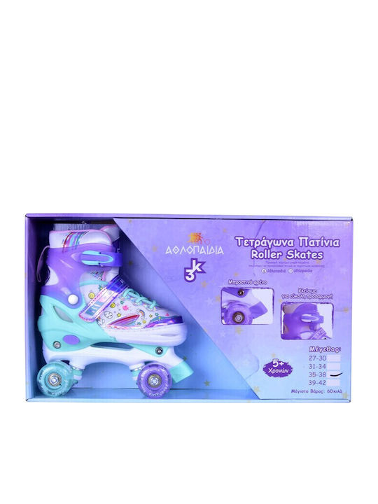 Αθλοπαιδιά Quad / Inline Αυξομειούμενα Rollers Πράσινα Παιδικά