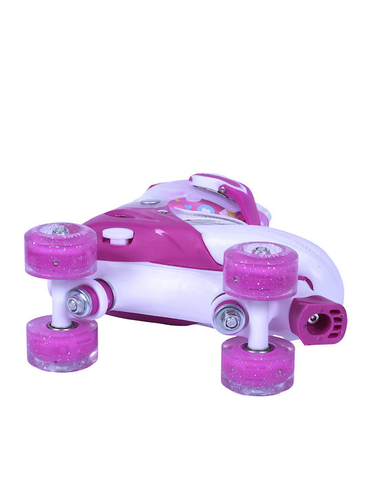 Αθλοπαιδιά Quad Αυξομειούμενα Rollers Φούξια Παιδικά