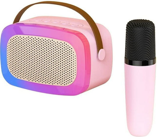 Artifact Sistem De Karaoke Cu Microfon Fără Fir Și Efecte De Iluminare V66 69112 Alb