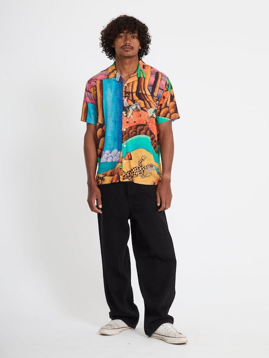 Mickey Mason Camasa Barbat Mâneca Scurtă Multicolor
