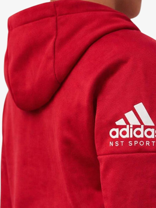 Bluza și hanorac pentru copii cu glugă roșie