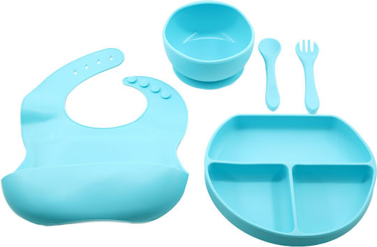 Alista Home Set De Masă Din Silicon Albastru 5 Piese