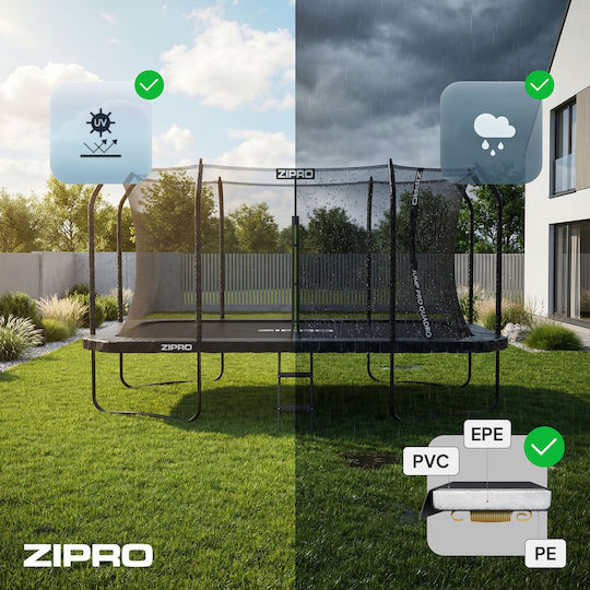 Zipro Jumppro Quadro Trambulină În Aer Liber 427x244 cm