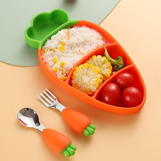 Alista Home Set De Masă Din Silicon Portocaliu 3 Piese