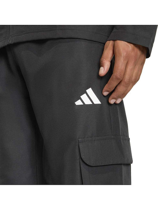 Cargo Jogginghose Glänzendes Schwarzes