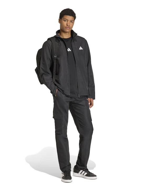 Cargo Jogginghose Glänzendes Schwarzes