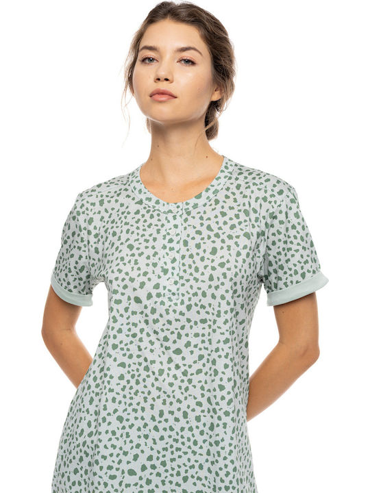 Pink Label Sommerliches Damen-Set Schlafanzug Jade Leo