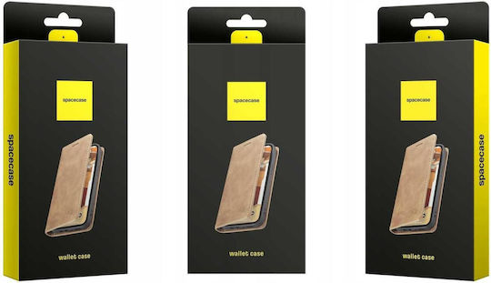 Spacecase Leather Wallet Brown for Redmi Note 15 Pro 5G