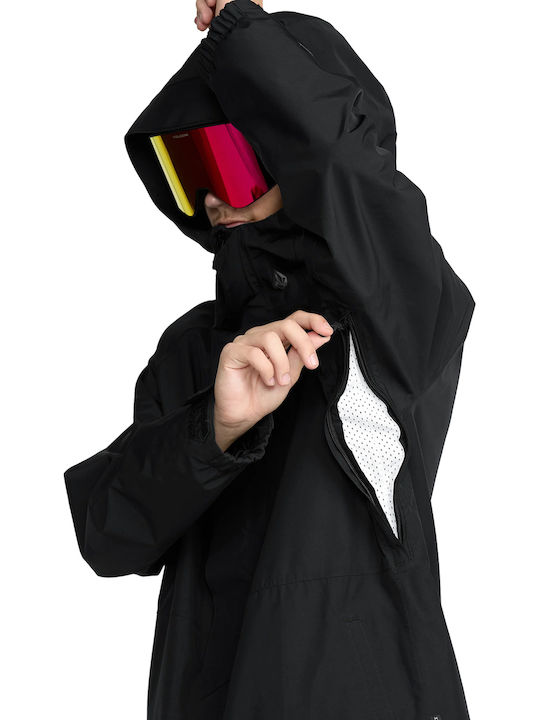 Volcom Dua Insulated G0452603-BLK Ανδρικό Μπουφάν Gore-Tex για Σκι & Snowboard Μαύρο