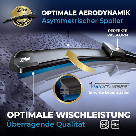 Valeo Lamelă Ștergător Fără Îmbinare Spoiler Față 2 Buc Vf369 Silencio Xtrm 500/450mm Renault Clio Ii 09.98-08.16