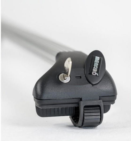 Menabo Folding Aluminum Car Roof Bars Ariete 815-1195 Cm Silver Color Ford Mondeo I Station Wagon 5 Doors 1993>2000 Raised Rails 55 Cm Max-2 Pieces 12050/mb Mp.12050/mb-88