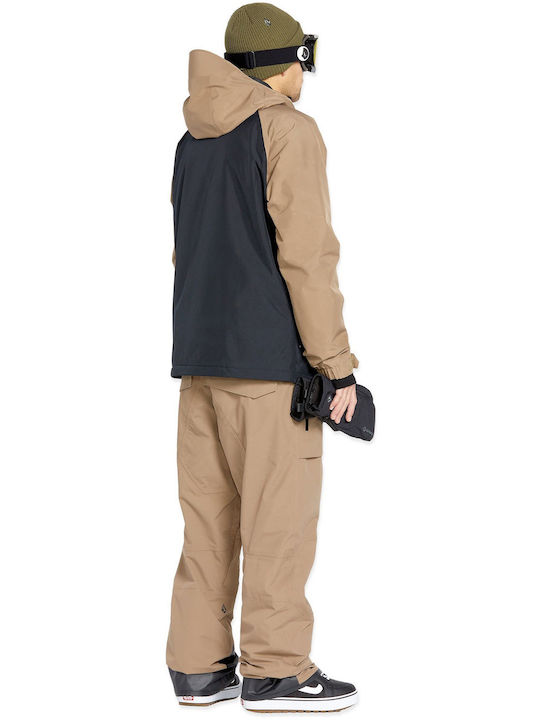 Volcom Dua Insulated G0452503-CNB Мъжко Яке Gore-Tex за Ски и Сноуборд Кафяв