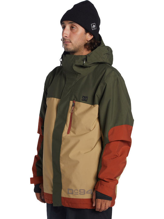 DC ADYTJ03084-CZC0 Männer Jacke aus für Ski & Snowboard Beige