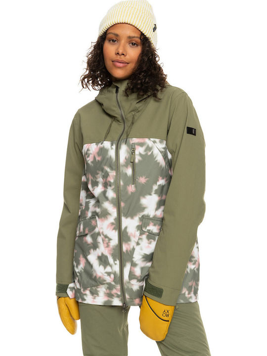 Roxy Stated Insulated ERJTJ03377-TPC2 Frauen Jacke aus für Ski & Snowboard Deep Lichen Green Nimal