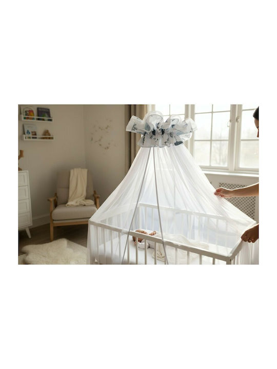 MimiNu Plasă Împotriva Țânțarilor Bebe Din Tulle Cu Suport De Bază Bej 400x170cm