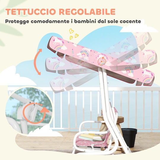 with Seat Belt Swing Hollywood 2 Seater Pink