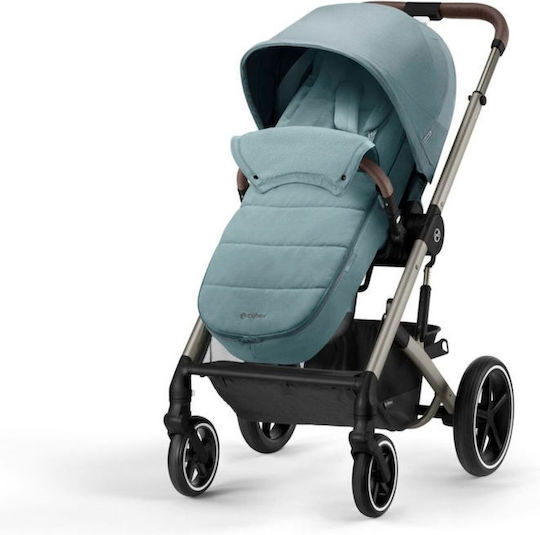 Cybex Gold Stroller Footmuff with Fleece Lining Stormy Blue