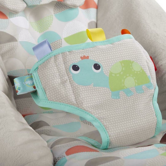 Bright Starts Elektrisch Baby Relax Safari mit Musik und Vibration Gray für Kind bis 9kg