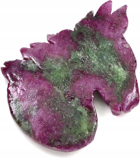 Zoisite Ruby Sapphire Natural Stone 79.58ct Horse
