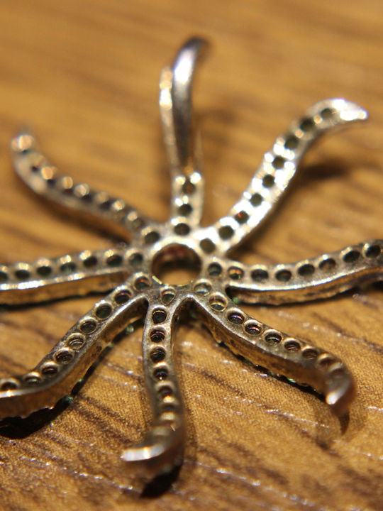 Silver Pendant Natural Tsavorites Silver Pendant Natural Tsavorites