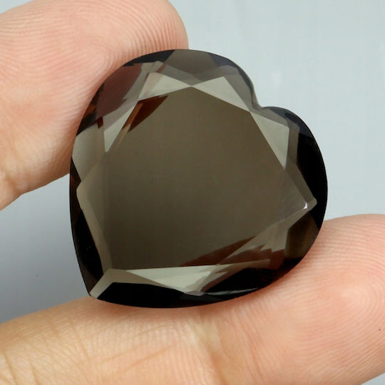 Songea Damen Ringe Mit Rauchquarz Natürlicher Stein 33.25ct Vvs Herzschliff