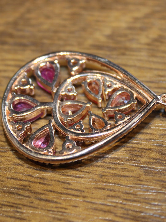 Silver Pendant Rubies Sapphires 925 Silver Pendant Rubies Sapphires 925