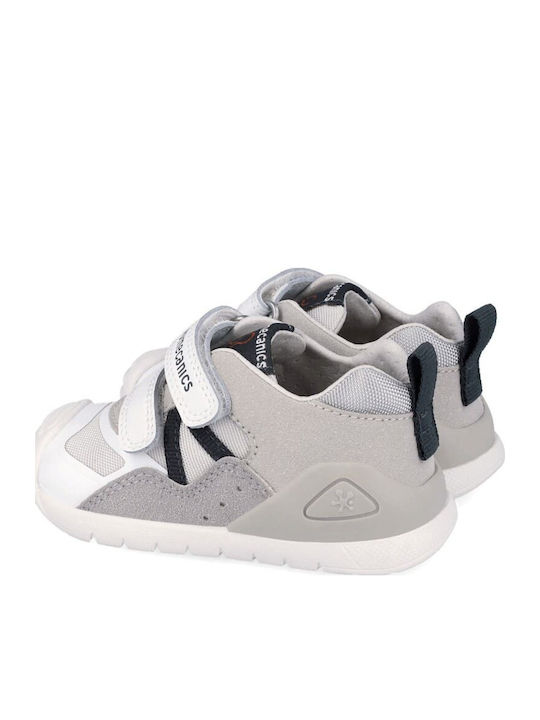Kids Sneakers Anatomic with Hoop & Loop Closure White