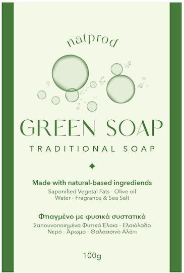 Natprod Grüne Seife mit Olivenöl 100g