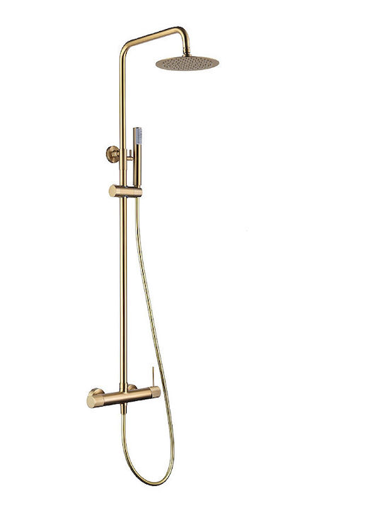 Imex Duschsäule mit Wannenbatterie Gold Imex Duschsäule mit Wannenbatterie Gold