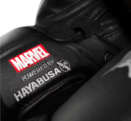 Hayabusa Γάντια Πυγμαχίας Δερμάτινα για Αγώνα Μαύρα
