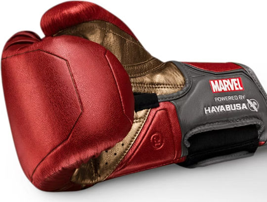 Hayabusa Iron Man Leather Boxing Gloves for Competition Red